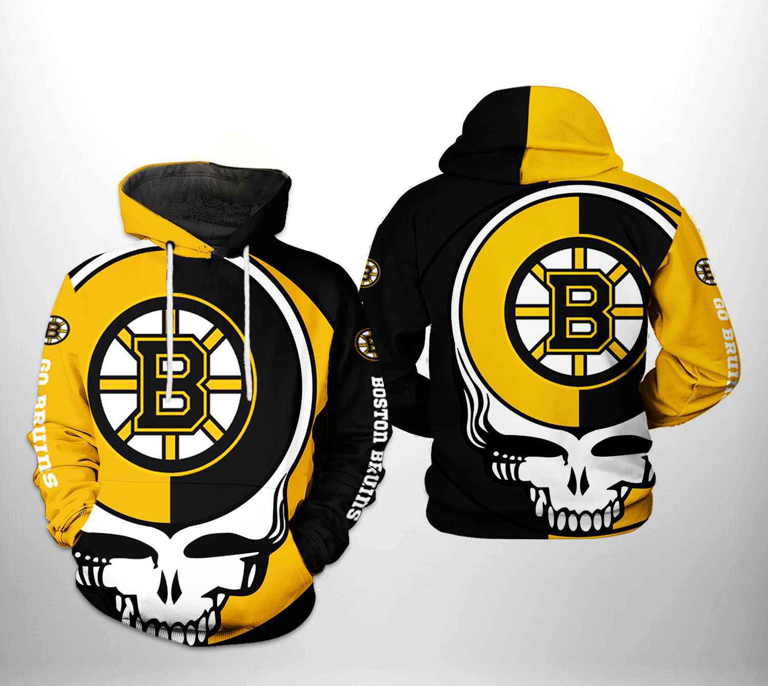 NHL Boston Bruins Grateful Dead Fleece 3D Sweater For Men And