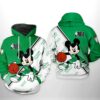 Boston Celtics NBA Mickey 3D Printed Hoodie/Zipper Hoodie