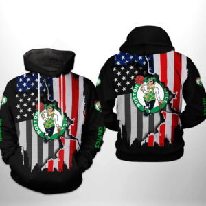 Boston Celtics NBA US Flag Team 3D Printed Hoodie/Zipper Hoodie