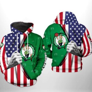 Boston Celtics NBA US Flag Team 3D Printed Hoodie/Zipper Hoodie