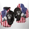 Brooklyn Nets NBA US Flag Team 3D Printed Hoodie/Zipper Hoodie