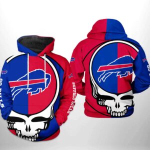 Buffalo Bills NFL Grateful Dead 3D Printed Hoodie/Zipper Hoodie