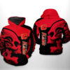 Calgary Flames NHL Skull 3D Printed Hoodie/Zipper Hoodie