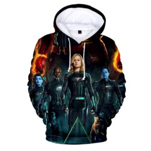Captain Marvel Carol Danvers 3D Printed Hoodie/Zipper Hoodie