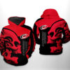 Carolina Hurricanes NHL Skull 3D Printed Hoodie/Zipper Hoodie