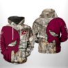Central Michigan Chippewas NCAA Camo Veteran Hunting 3D Printed Hoodie/Zipper Hoodie