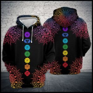 Chakras Mandala 3D Printed Hoodie/Zipper Hoodie