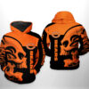 Chicago Bears NFL Skull 3D Printed Hoodie/Zipper Hoodie