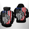 Chicago White Sox MLB US Flag 3D Printed Hoodie/Zipper Hoodie