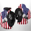Chicago White Sox MLB US Flag 3D Printed Hoodie/Zipper Hoodie
