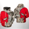 Cincinnati Bearcats NCAA Camo Veteran Hunting 3D Printed Hoodie/Zipper Hoodie