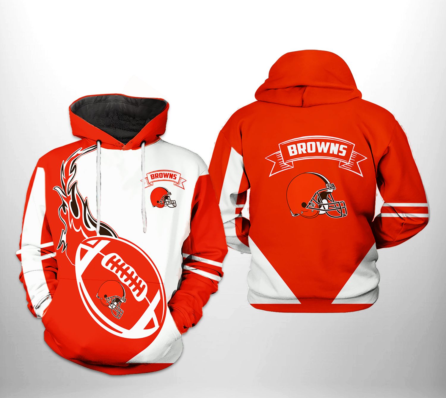 Cleveland Browns NFL Classic 3D Printed Hoodie/Zipper Hoodie - Travels in  Translation