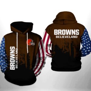 Cleveland Browns NFL Team US 3D Printed Hoodie/Zipper Hoodie