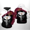 Cleveland Cavaliers NBA Skull Punisher Team 3D Printed Hoodie/Zipper Hoodie