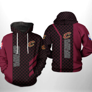 Cleveland Cavaliers NBA Team Pattern Mix 3D Printed Hoodie/Zipper Hoodie