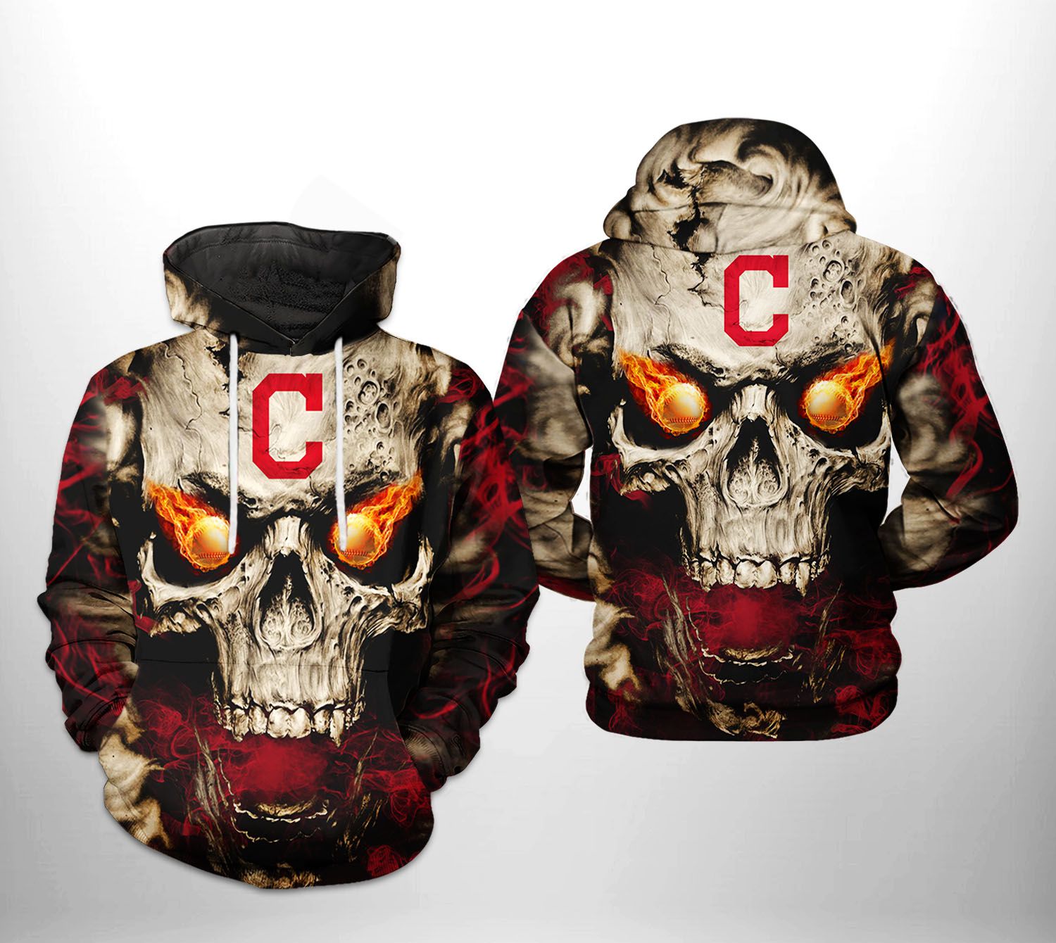 Cleveland Browns Skull Helmet 3D Hoodie All Over Print Unique