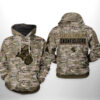 Coastal Carolina Chanticleers NCAA Camo Veteran 3D Printed Hoodie/Zipper Hoodie
