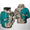 Coastal Carolina Chanticleers NCAA Camo Veteran Hunting 3D Printed Hoodie/Zipper Hoodie