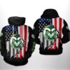 Colorado State Rams NCAA US Flag 3D Printed Hoodie/Zipper Hoodie