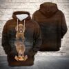 Cute Dachshund Reflection 3D Printed Hoodie/Zipper Hoodie