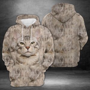 Cute Snow Bengal 3D Printed Hoodie/Zipper Hoodie
