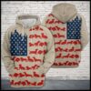 Dachshund Usa Flag 3D Printed Hoodie/Zipper Hoodie