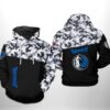 Dallas Mavericks NBA Camo Veteran Team 3D Printed Hoodie/Zipper Hoodie
