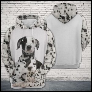 Dalmatian Dog Family 3D Printed Hoodie/Zipper Hoodie