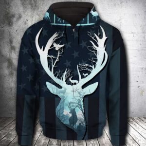 Deer Hunting 3D Printed Hoodie/Zipper Hoodie