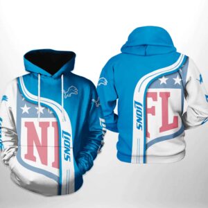 Detroit Lions NFL Team 3D Printed Hoodie/Zipper Hoodie