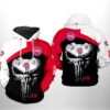 Detroit Pistons NBA Skull Punisher Team 3D Printed Hoodie/Zipper Hoodie