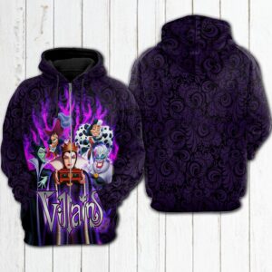 Disney Villains 3D Printed Hoodie/Zipper Hoodie