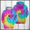 Dog Coffee Tie Dye 3D Printed Hoodie/Zipper Hoodie