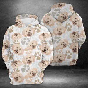 Dog Paws Poodle 3D Printed Hoodie/Zipper Hoodie