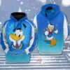 Donald Duck Cute Happy Art 3D Printed Hoodie/Zipper Hoodie