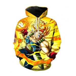 Dragon Ball Z Bardock 3D Printed Hoodie/Zipper Hoodie
