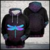 Dragonfly Zen Pattern 3D Printed Hoodie/Zipper Hoodie