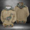 Ducks Mandala 3D Printed Hoodie/Zipper Hoodie