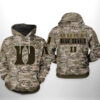 Duke Blue Devils NCAA Camo Veteran 3D Printed Hoodie/Zipper Hoodie