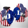 Duke Blue Devils NCAA US FLag 3D Printed Hoodie/Zipper Hoodie