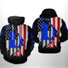 Duke Blue Devils NCAA US Flag 3D Printed Hoodie/Zipper Hoodie