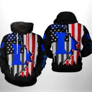 Duke Blue Devils NCAA US Flag 3D Printed Hoodie/Zipper Hoodie