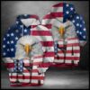 Eagle Usa Flag 3D Printed Hoodie/Zipper Hoodie