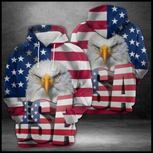 Eagle Usa Flag 3D Printed Hoodie/Zipper Hoodie