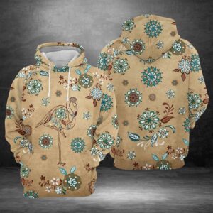 Flamingo Vintage 3D Printed Hoodie/Zipper Hoodie