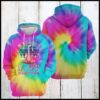 Flamingo Yourself Tie Dye 3D Printed Hoodie/Zipper Hoodie