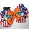 Florida Gators NCAA US FLag 3D Printed Hoodie/Zipper Hoodie