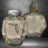 Florida Mandala 3D Printed Hoodie/Zipper Hoodie