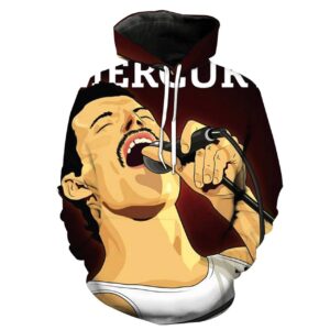 Freddie Mercury 3D Printed Hoodie/Zipper Hoodie