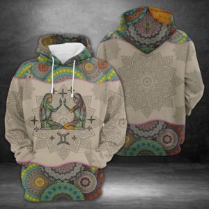 Gemini Horoscope Mandala 3D Printed Hoodie/Zipper Hoodie